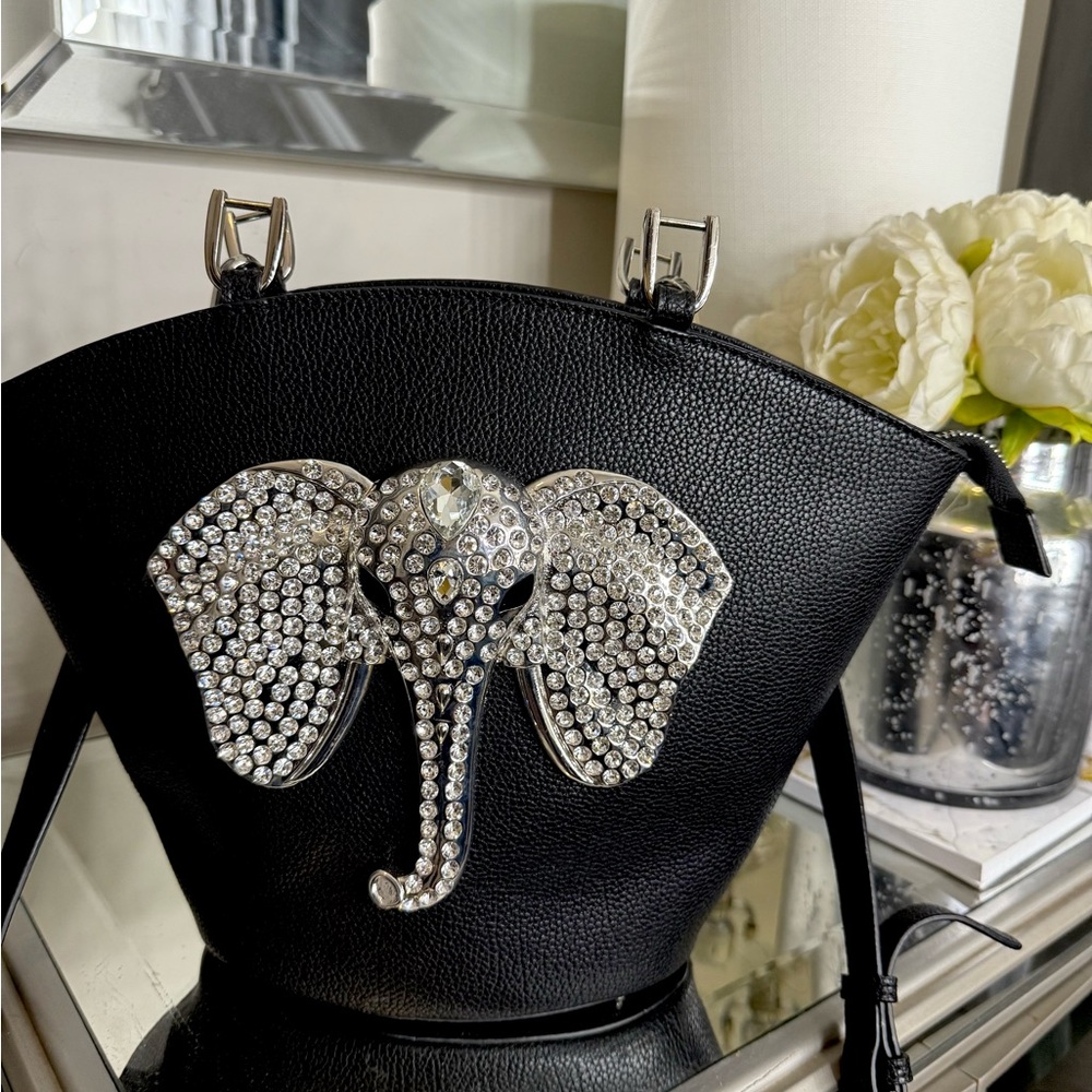Sassy Jones Black and Silver Shoulder Bag